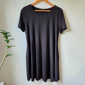 EUC HEIMISH USA BLACK SLINKY T SHIRT MINIMALIST DRESS SZ M